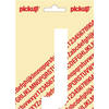 Plakletter Nobel Sticker witte letter J