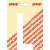 Plakletter Nobel Sticker witte letter L