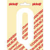 Plakletter Nobel Sticker witte letter Q