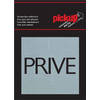 Route Alu Picto 80 x 80 mm Sticker prive