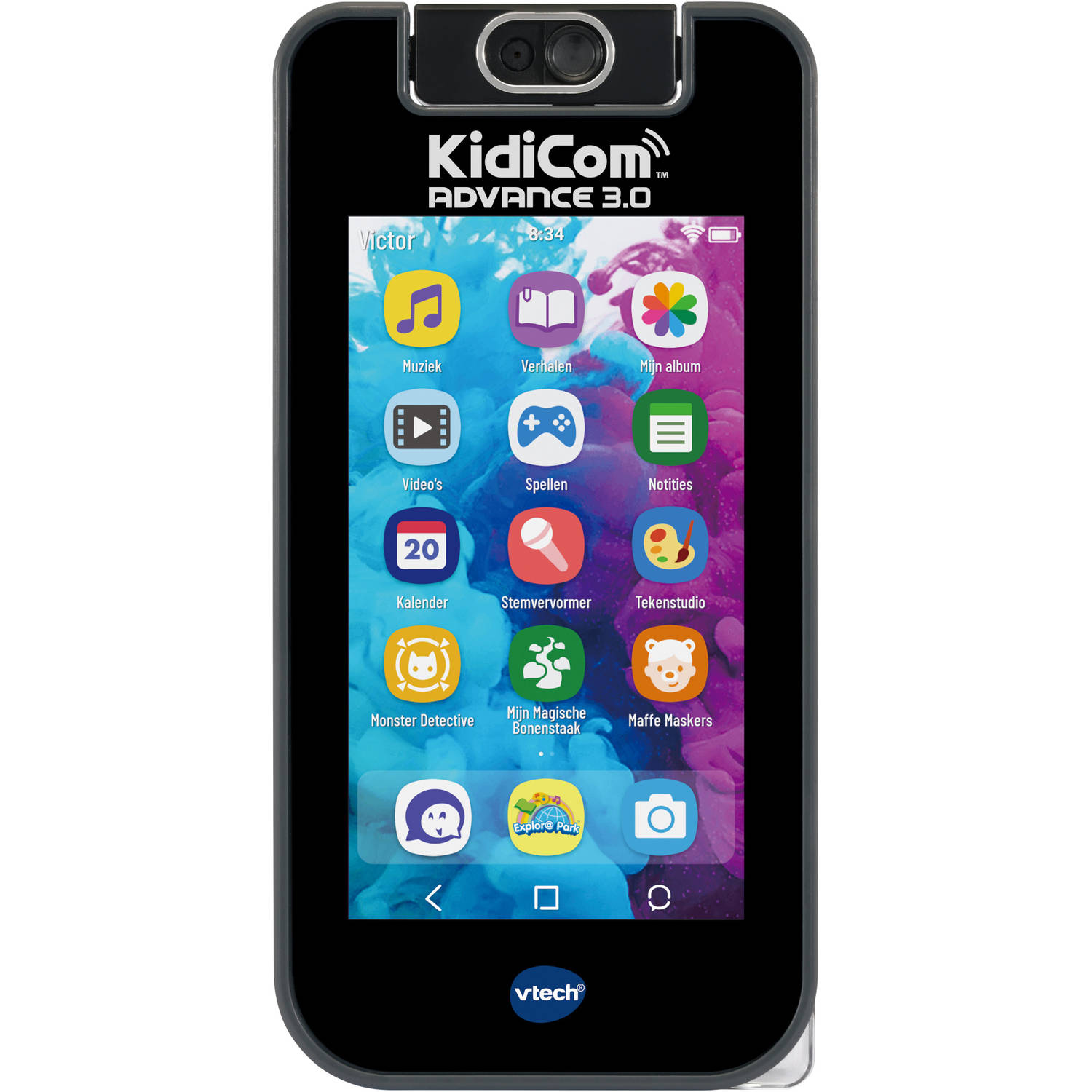 VTech kindertelefoon KidiCom Advance 3.0 junior 17 cm blauw