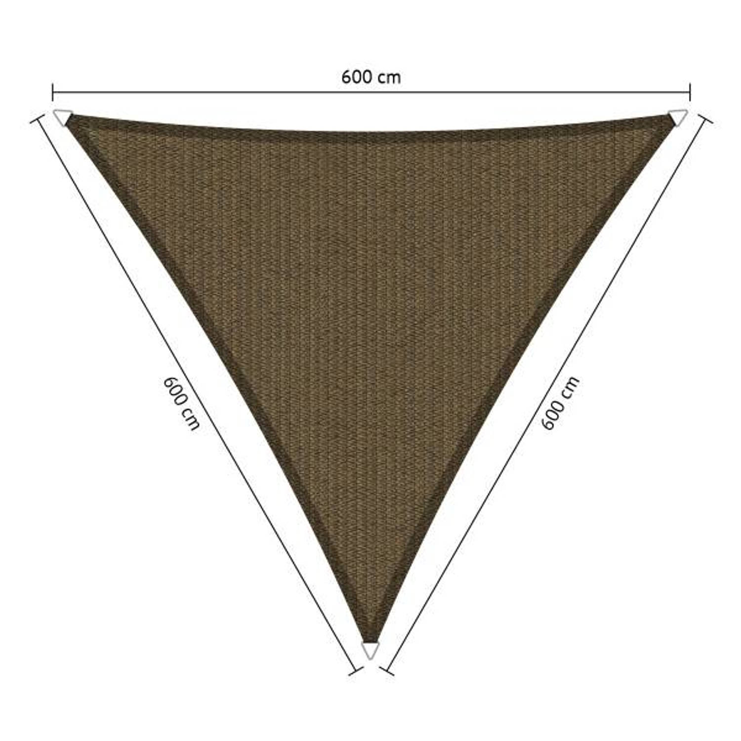 Shadow Comfort driehoek 6x6x6m Japanese Brown