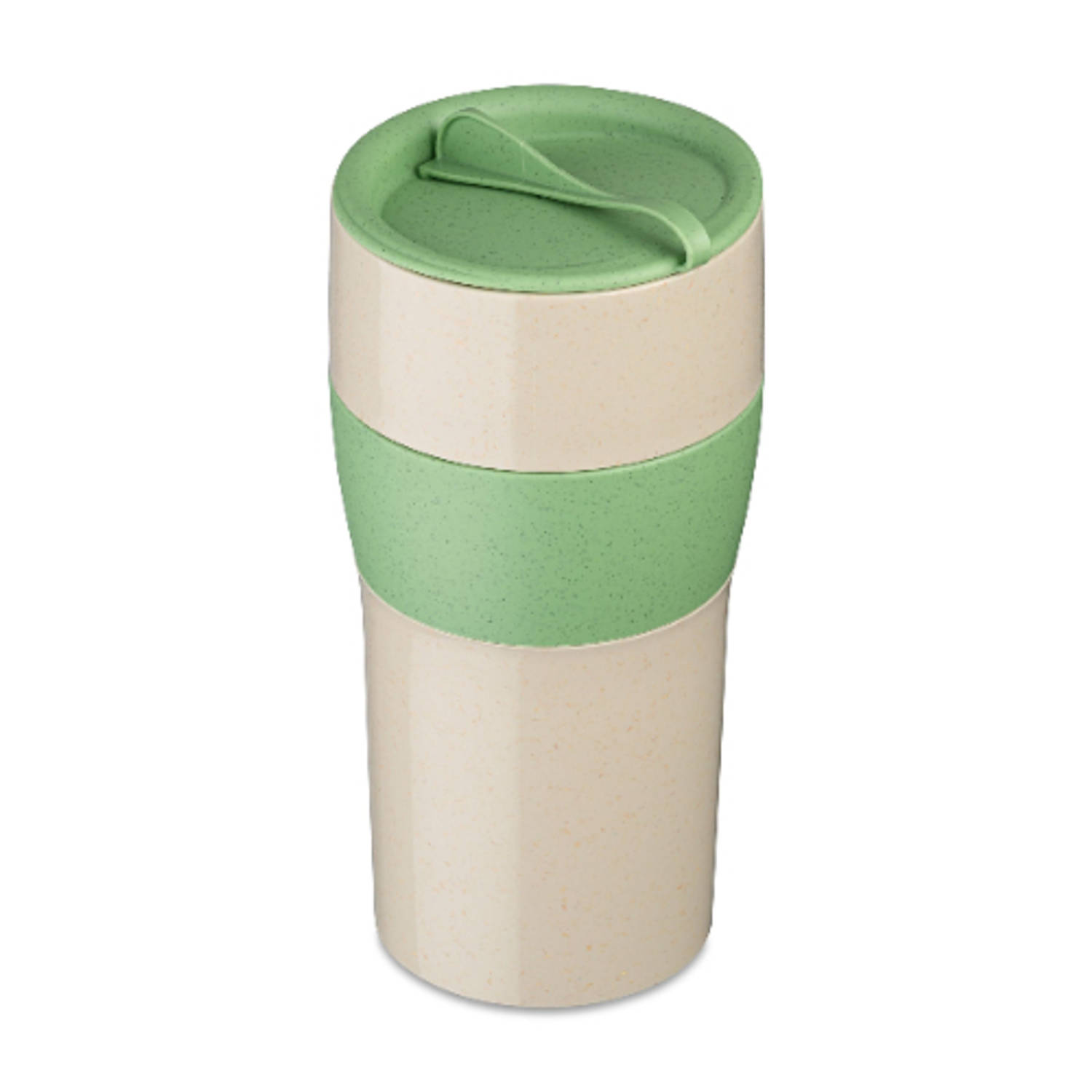 Herbruikbare Koffiebeker, 0.7 L, Natuur Blad Groen, Organic Bio-Circular - Koziol | Aroma To Go XL