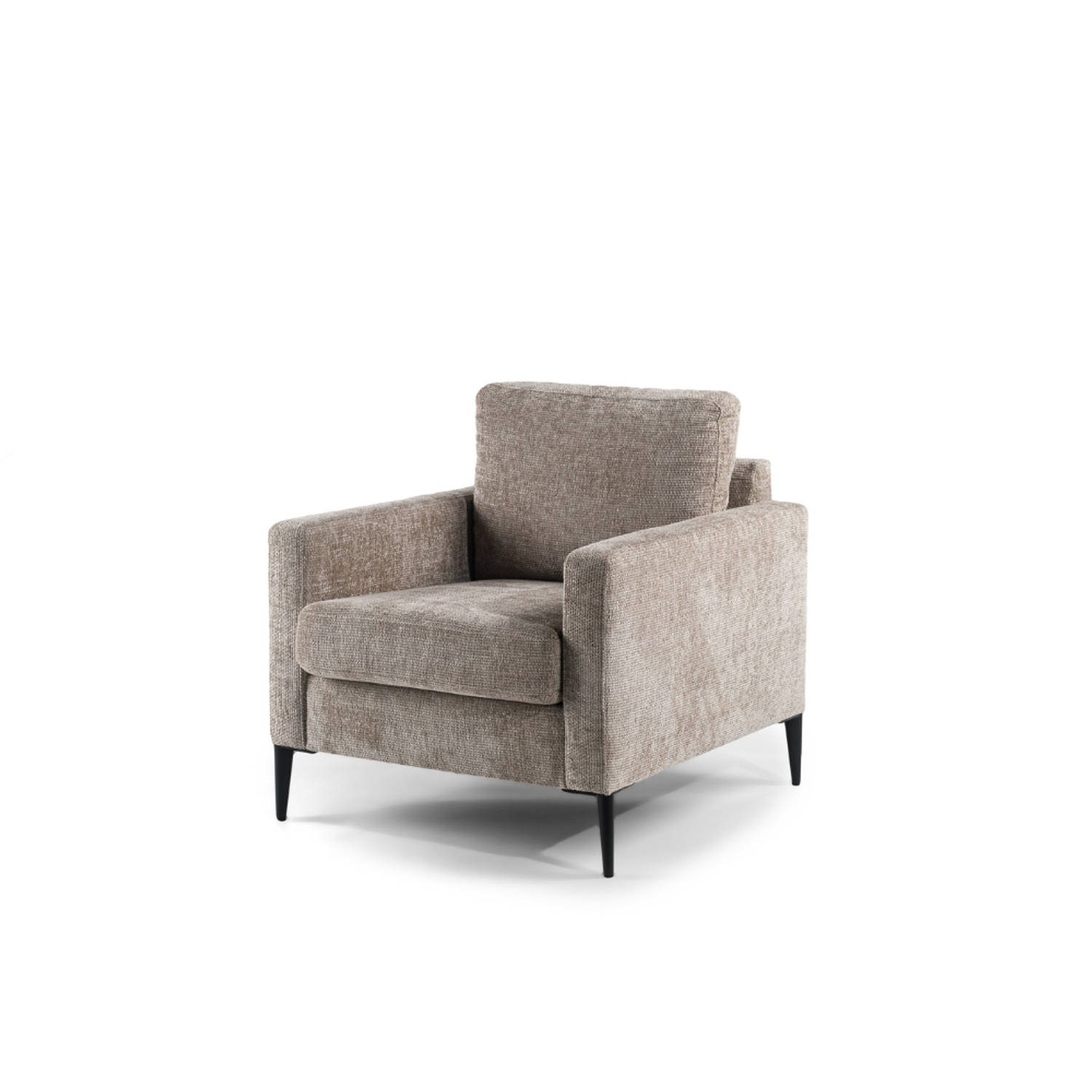 Fauteuil Flora champagne stof