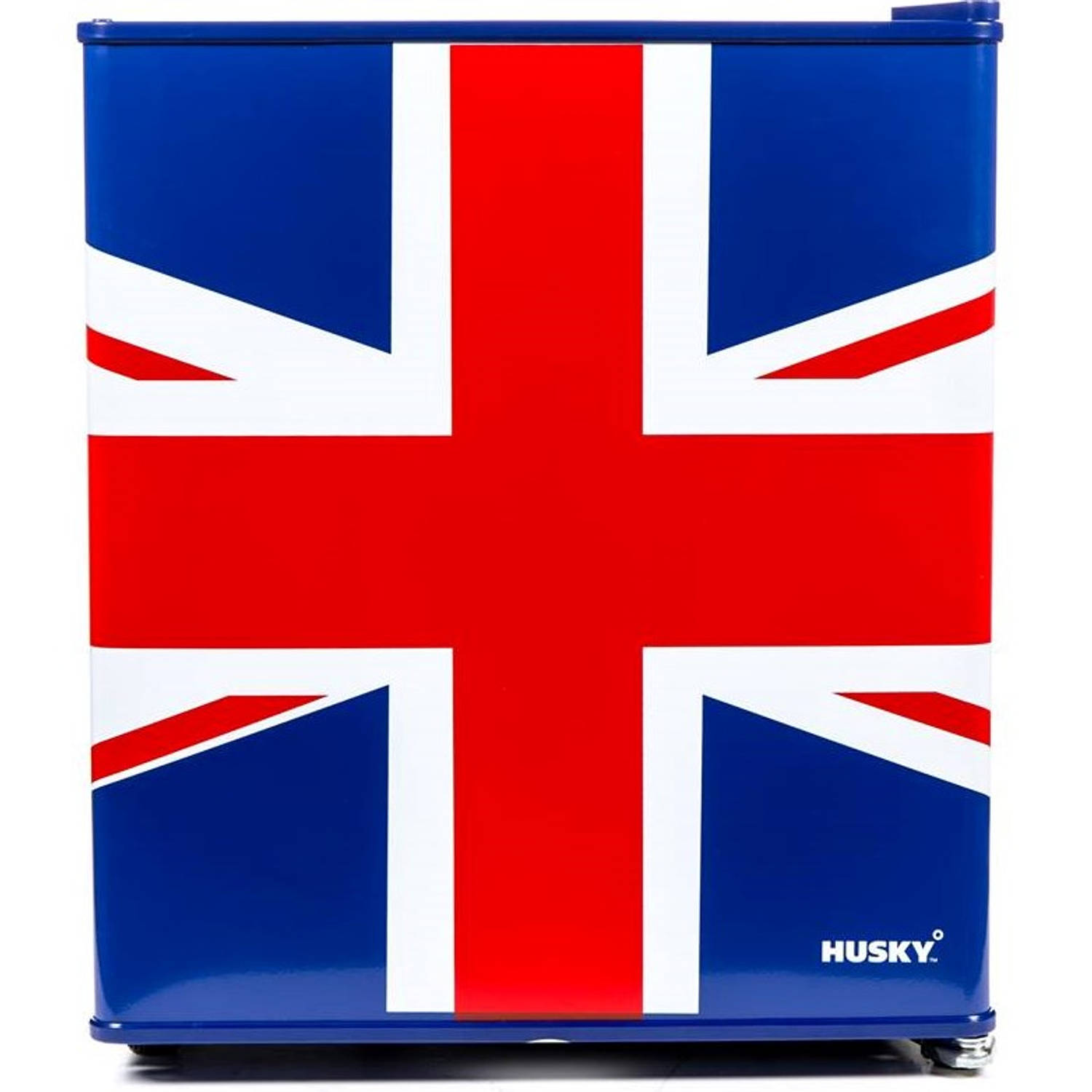 Husky KK50-278-NL-HU Mini Koelkast Engelse Vlag Verenigd Koninkrijk 43 Liter Retro
