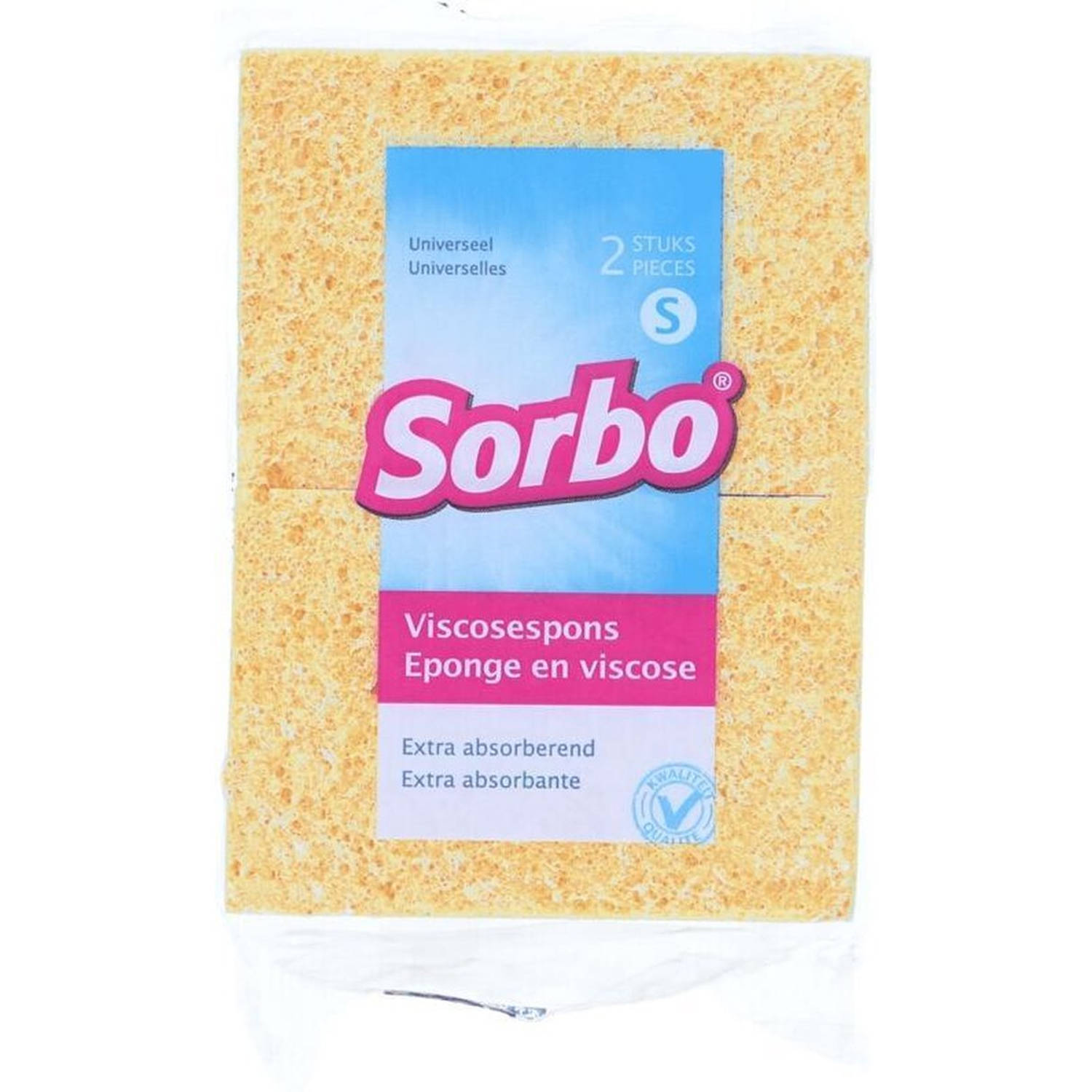Sorbo spons viscose small 2 stuks