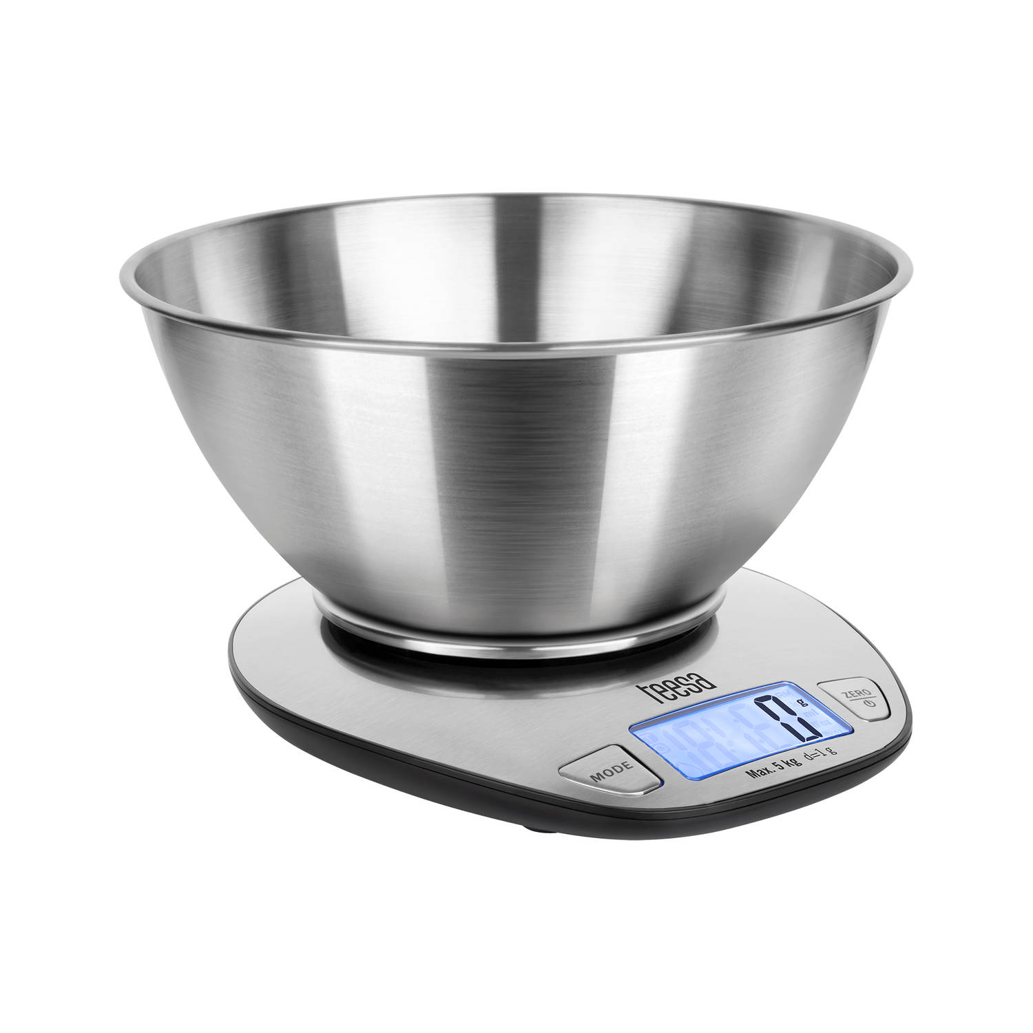 Teesa digitale keukenweegschaal met kom tot 5 kg TSA0812