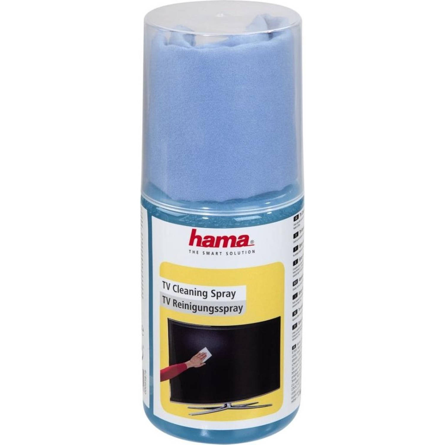 Hama - Hama Reinigingsspray Voor TV 200ml Met Reinigingsdoek - Altijd Garantie