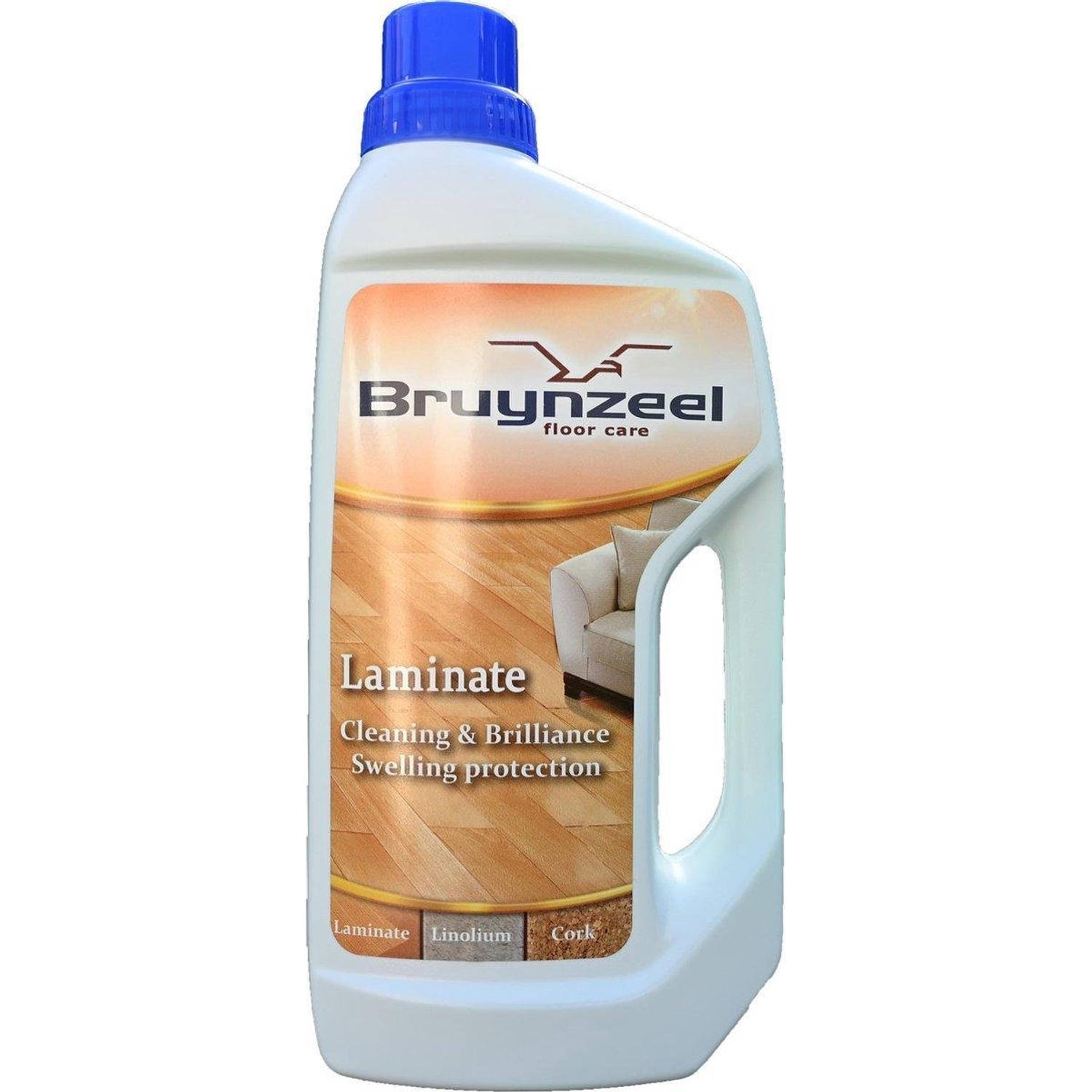 Bruynzeel laminaatreiniger vloerreiniger voor laminaat, linoleum en kurk 1 Liter