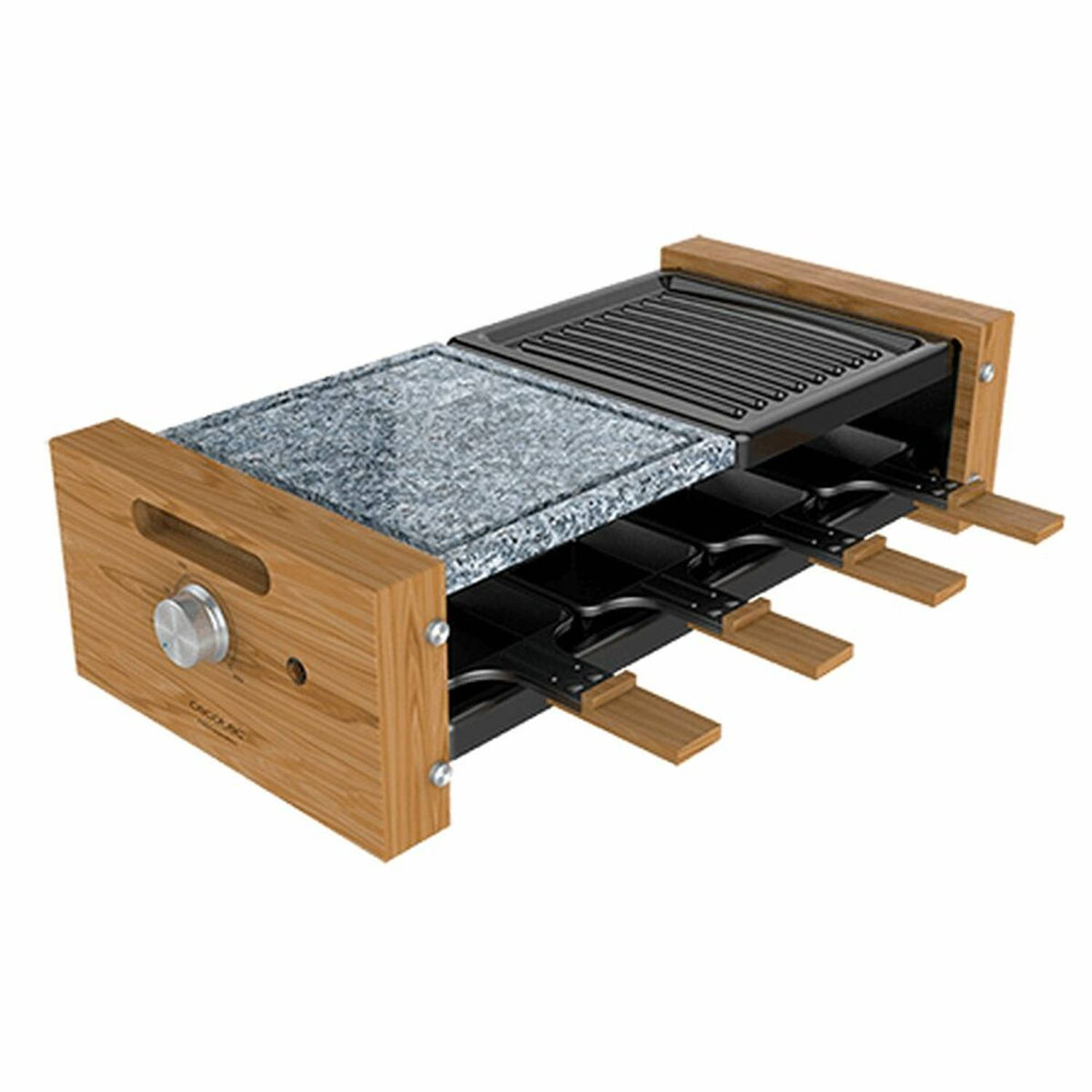 Grilplaat Cecotec Cheese&Grill 8400 Wood MixGrill 1200 W