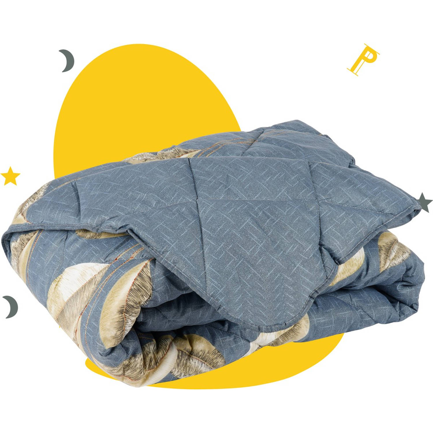 Sleep Comfy - Marigold - All Year Dekbed Enkel 140x200 cm -Dekbed zonder overtrek -Gekleurd dekbed -Eenpersoons Dekbed