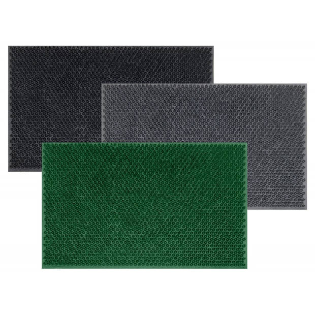 Tragar deurmat van volledig rubber met antislip 40 x 60 cm groen