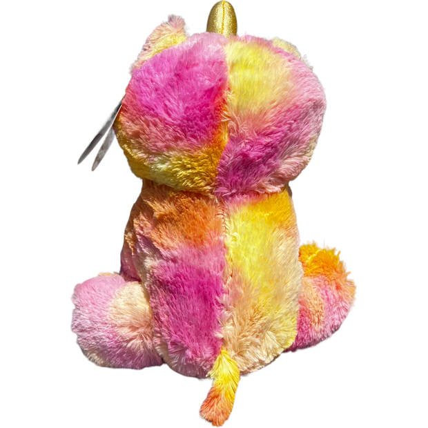 Miri Knuffeldier Unicorn Eenhoorn Tie Dye 27 cm