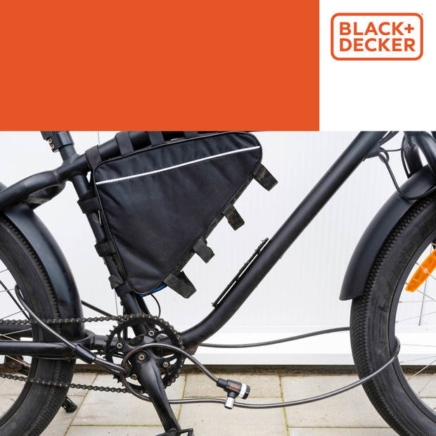 BLACK+DECKER Kabelslot BXCHBL7005 - Familie Fietsslot - Fiets, Motor en Scooter - Lengte 240 CM - Zwart