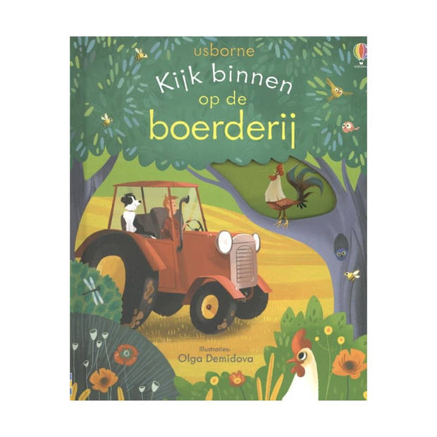 Usborne Kijk binnen op de boerderij (karton). 3+