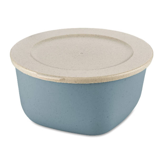 Koziol - Vershouddoos, Kom met Deksel, 2 L, Natuur Bloemen Blauw, Organic Bio-Circular - Koziol Connect Box