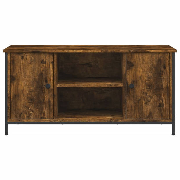 vidaXL Tv-meubel 100x40x50 cm bewerkt hout gerookt eikenkleurig