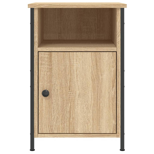 vidaXL Nachtkastje 40x42x60 cm bewerkt hout sonoma eikenkleurig