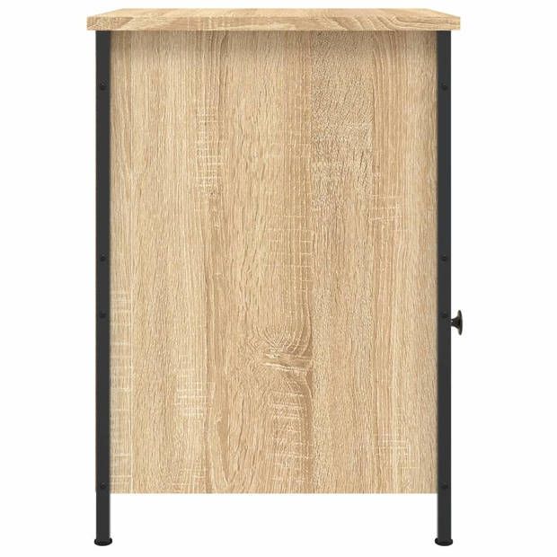 vidaXL Nachtkastje 40x42x60 cm bewerkt hout sonoma eikenkleurig