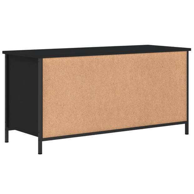 vidaXL Tv-meubel 100x40x50 cm bewerkt hout zwart