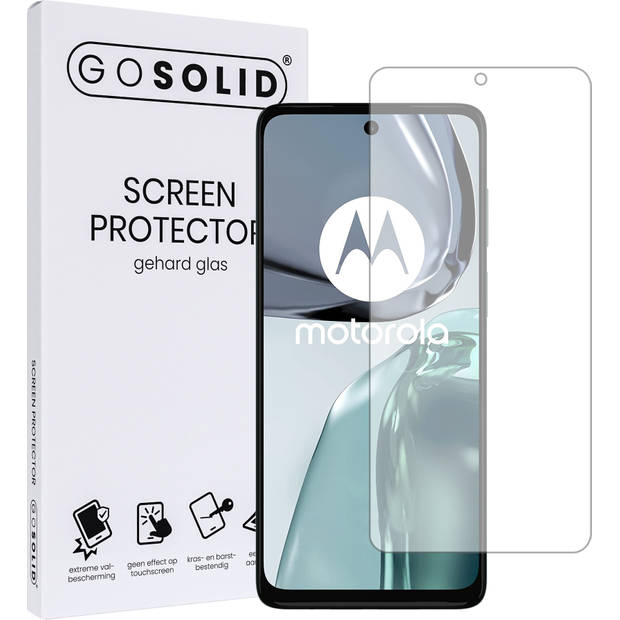 GO SOLID! Screenprotector voor Motorola Moto G62 5G gehard glas