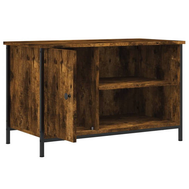 The Living Store Klassieke TV-kast - 80 x 40 x 50 cm - Gerookt Eiken