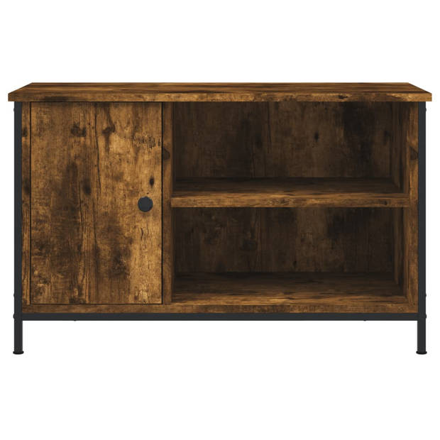 vidaXL Tv-meubel 80x40x50 cm bewerkt hout gerookt eikenkleurig