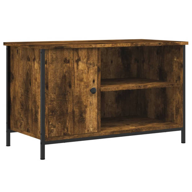 vidaXL Tv-meubel 80x40x50 cm bewerkt hout gerookt eikenkleurig