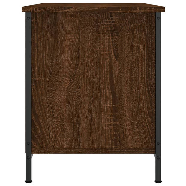 vidaXL Tv-meubel 80x40x50 cm bewerkt hout bruin eikenkleur