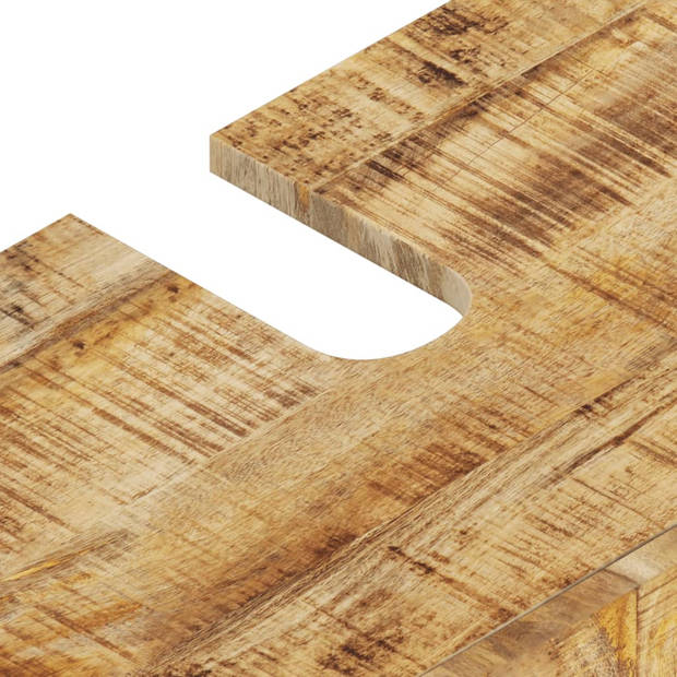 vidaXL Wastafelkast 62x33x58 cm massief mangohout en bewerkt hout