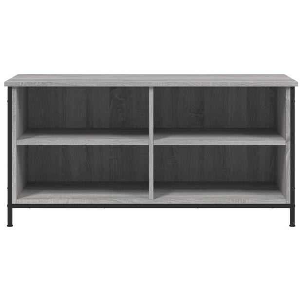 The Living Store Klassieke TV-kast - 100 x 40 x 50 cm - Duurzaam bewerkt hout - Grijs sonoma eiken - Opbergruimte