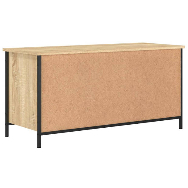 The Living Store TV-kast - Sonoma eiken - 100 x 40 x 50 cm - Duurzaam hout en ijzer