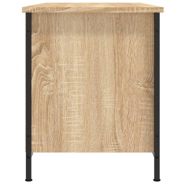 The Living Store TV-kast - Sonoma eiken - 100 x 40 x 50 cm - Duurzaam hout en ijzer