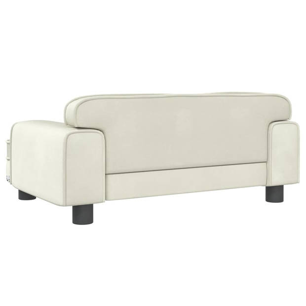 The Living Store Hondenbed - Luxe Fluweel - Massief Grenenhout - 70x45x30 cm