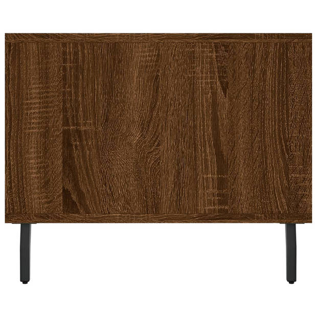 vidaXL Salontafel 102x50x40 cm bewerkt hout bruin eikenkleur