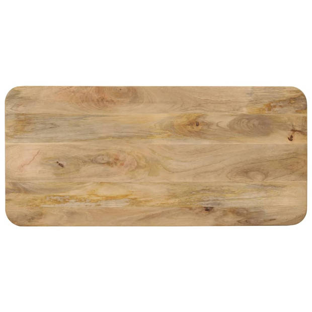 vidaXL Eettafel 112x52x76 cm massief mangohout