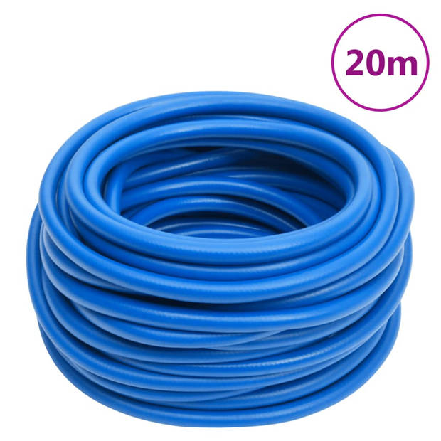 vidaXL Luchtslang 0,6'' 20 m PVC blauw