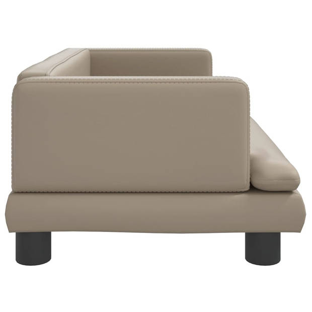 The Living Store Hondenbed - Cappuccino - Kunstleer - 80x45x30cm - 50kg