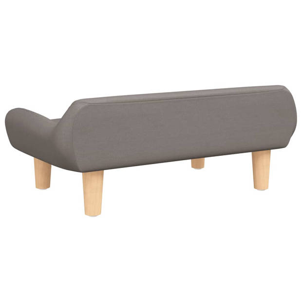 vidaXL Kinderbank 70x40x24 cm stof taupe