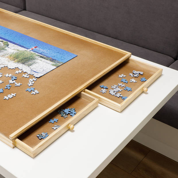 Hi Puzzelplaat met lades - Gemakkelijk je puzzel opruimen - 90x67 cm