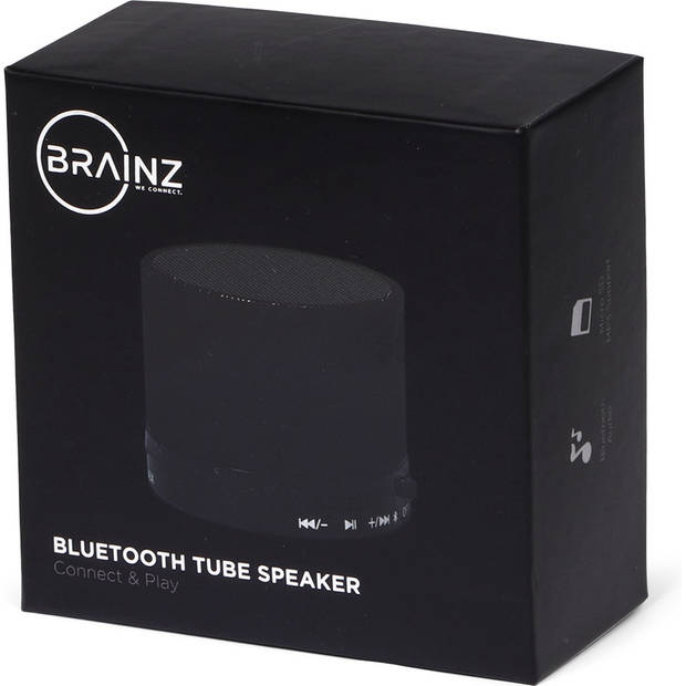 BRAINZ Tube Speaker - Zwart