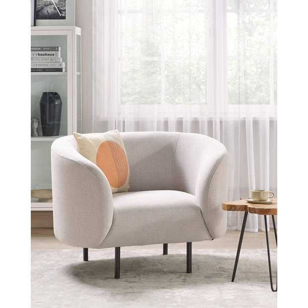 Beliani LOEN - Fauteuil-Beige-Polyester