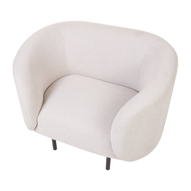 Beliani LOEN - Fauteuil-Beige-Polyester