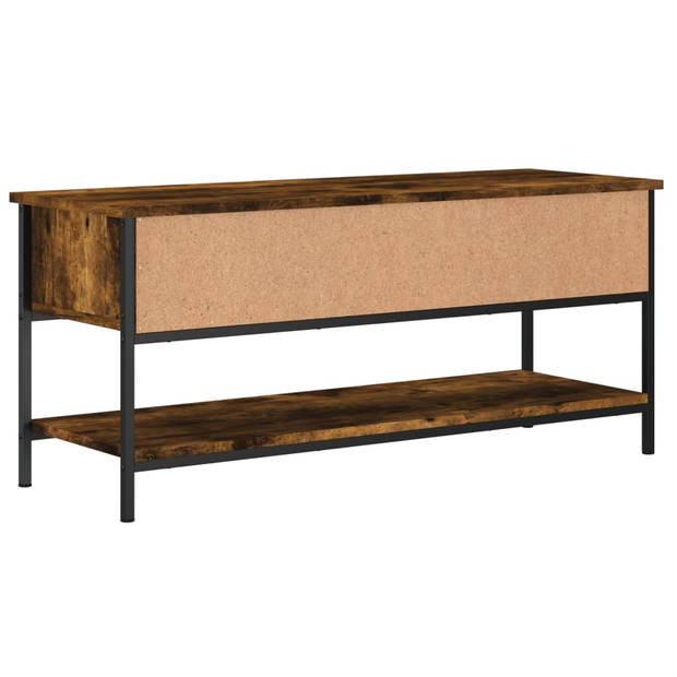 vidaXL Tv-meubel 100x35x45 cm bewerkt hout gerookt eikenkleurig