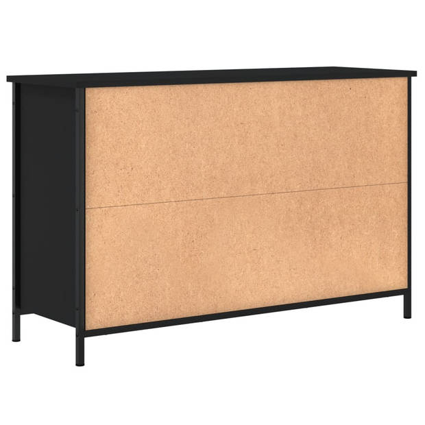 The Living Store TV-Kast - Klassiek design - 100 x 35 x 65 cm - Zwart