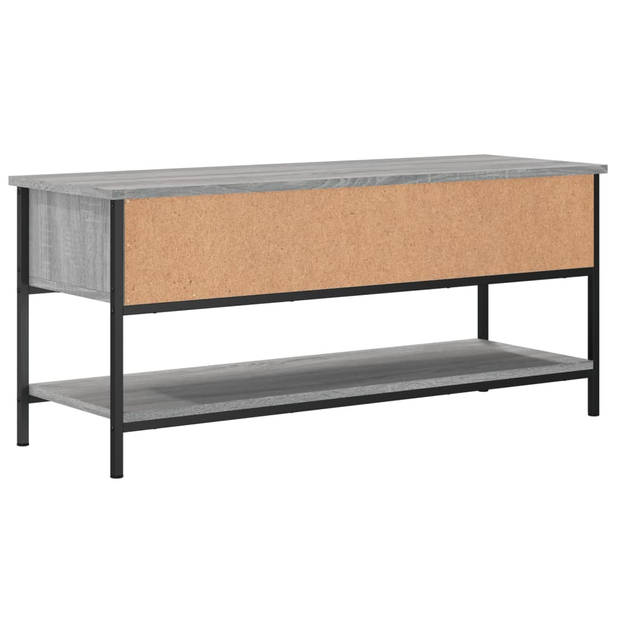 The Living Store TV-kast Industrial - Grijs Sonoma Eiken - 100 x 35 x 45 cm