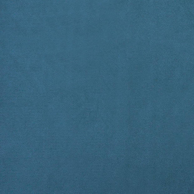 The Living Store Hondenbank - fluweel - grenenhout - 95x55x30 cm - blauw