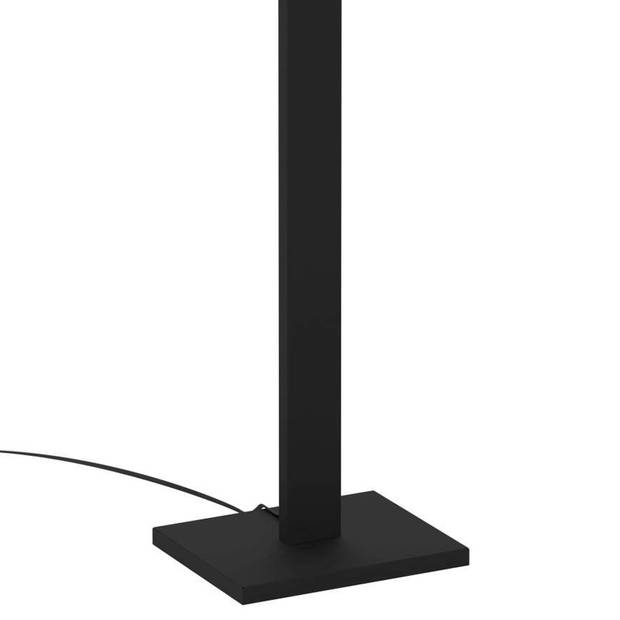 EGLO Boyal Vloerlamp - LED - 150 cm - Zwart/Bruin/Wit - Hout/Staal