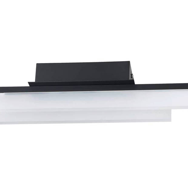 EGLO Palmital Plafondlamp - LED - 88cm - Zwart - Spiegellamp