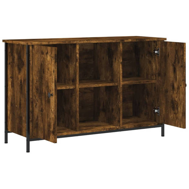 vidaXL Tv-meubel 100x35x65 cm bewerkt hout gerookt eikenkleurig